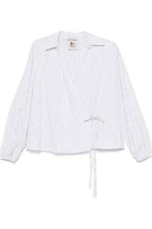 SEMICOUTURE Blusa con rayas estampadas