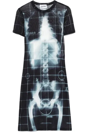 Jean Paul Gaultier Vestido corto Squeletor