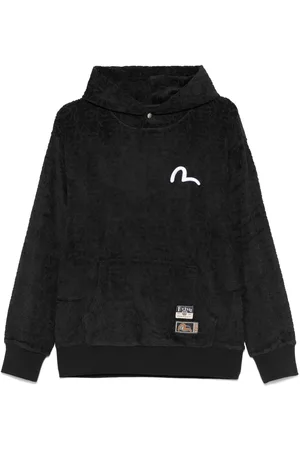 Evisu Hoodie con monograma en jacquard