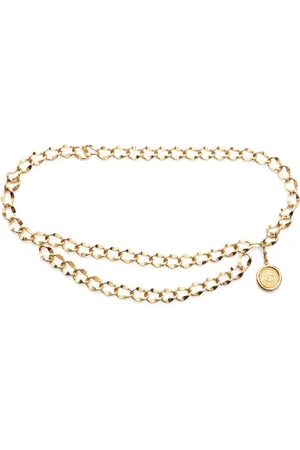 CHANEL Cinturón de cadena con logo CC Mark 1980-1990