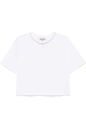 SEMICOUTURE Playera con detalles de cristal