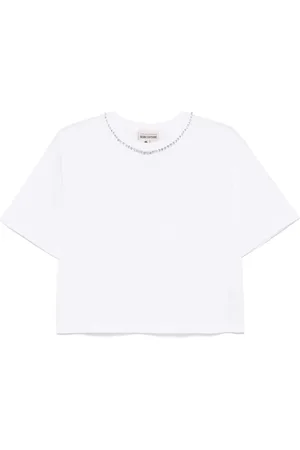 SEMICOUTURE Playera con detalles de cristal
