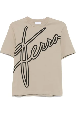 Salvatore Ferragamo Playera con logo estampado