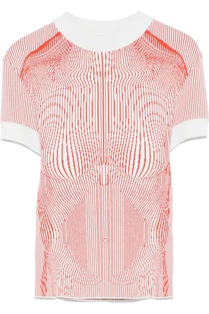 Jean Paul Gaultier Playera The Morphing Pinstripes