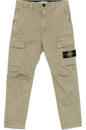 Stone Island Pants cargo con motivo Compass