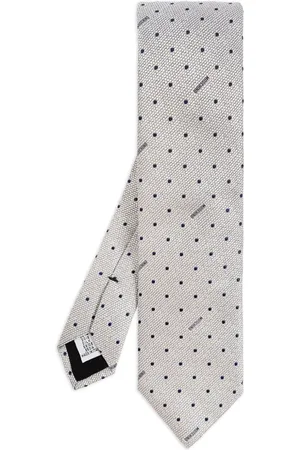 Moschino Corbata con estampado de lunares