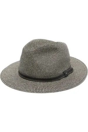 Emporio Armani Sombrero fedora con placa del logo