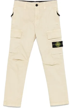 Stone Island Pants cargo con motivo Compass