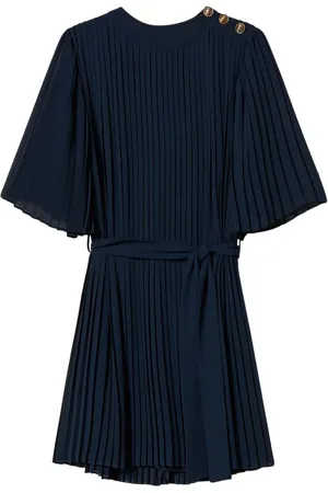 Twin-Set Vestido corto con diseño plisado