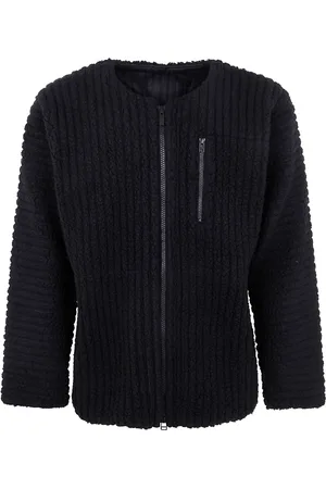 Issey Miyake Chamarra texturizada con diseño plisado