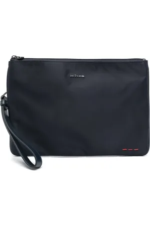 Kiton Bolsa de mano con letras del logo