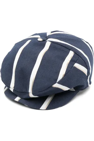 COLORICHIARI Gorra baker boy con motivo de rayas