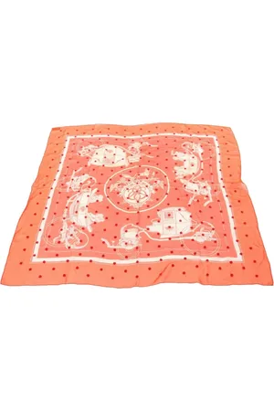 Hermès Mascada de seda con estampado gráfico 2010