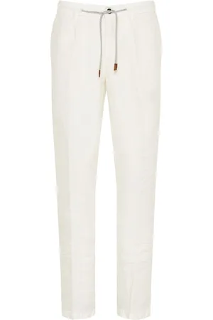 ELEVENTY Pantalones ajustados con cordones en la pretina