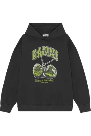Ganni Hoodie estampada
