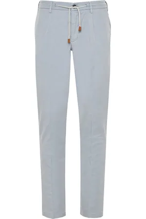 ELEVENTY Pantalones rectos con cordones en la pretina