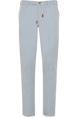 ELEVENTY Pantalones rectos con cordones en la pretina