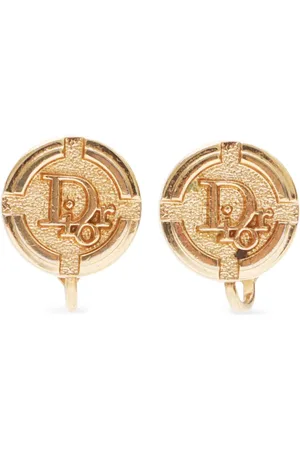Dior Aretes de clip con logo CC 2000