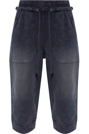 R13 Pants capri con diseño deconstruido