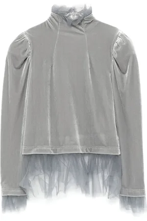 NOIR KEI NINOMIYA Top de terciopelo de x Comme Des Garcons