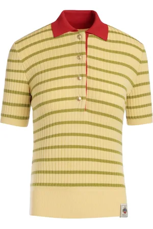 Bally Playera tipo polo tejida con motivo de rayas