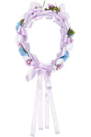 COLORICHIARI Banda para el cabello con apliques florales