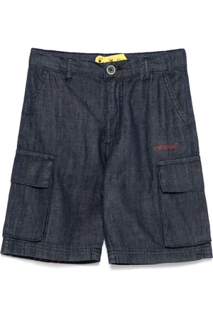 OFF-WHITE Shorts de mezclilla