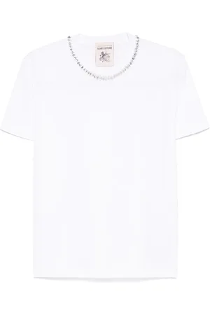 SEMICOUTURE Playera con detalles de strass
