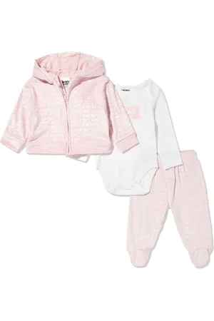 DKNY Set de mameluco con logo estampado