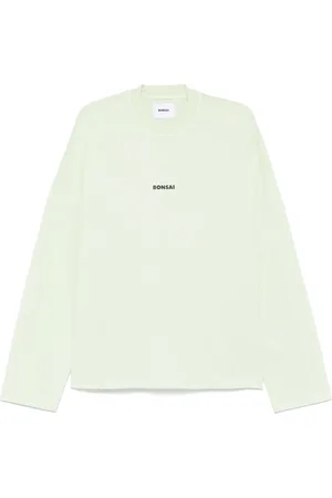 BONSAI Playera manga larga con logo estampado