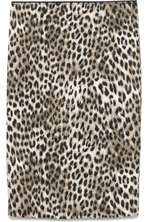 Nº21 Falda corta con estampado de leopardo