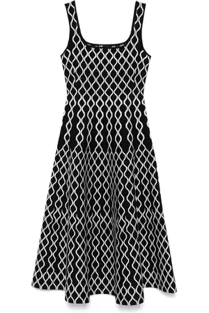 Maje Vestido midi con estampado geométrico