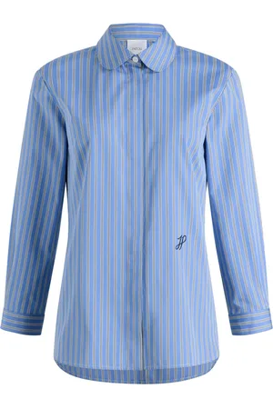 Patou Camisa de popelina con rayas estampadas