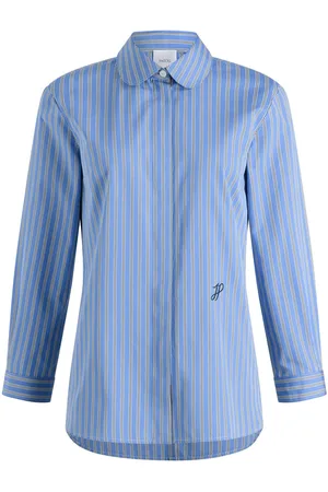 Patou Camisa de popelina con rayas estampadas