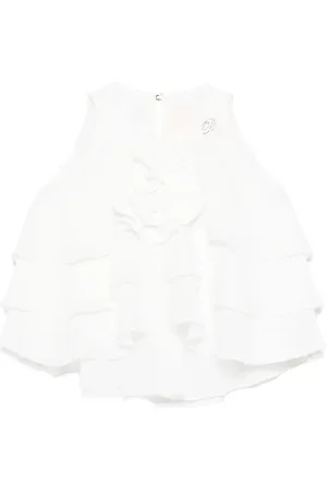 MISS BLUMARINE Blusa con aplique floral