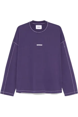 BONSAI Playera manga larga con logo estampado