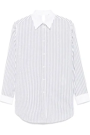 Maje Camisa con rayas estampadas