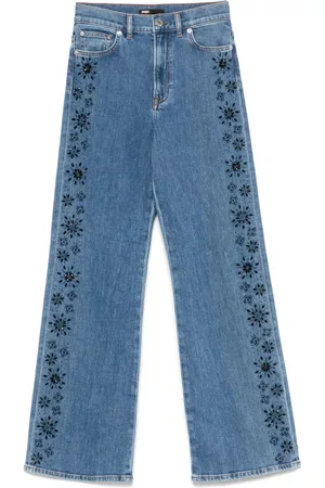 Maje Jeans con mostacillas