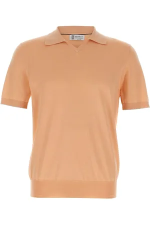 Brunello Cucinelli Playera tipo polo tejida