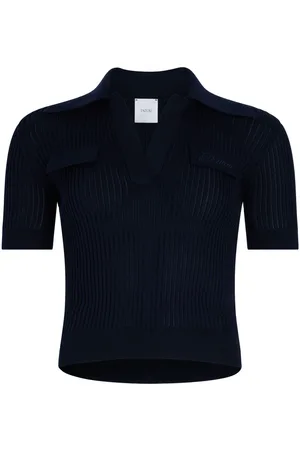 Patou Playera tipo polo tejida de canalé
