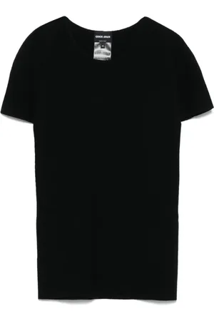 Giorgio Armani Playera de canalé fino