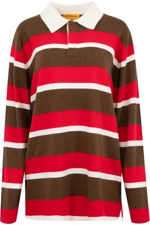 Guest In Residence Playera tipo polo a rayas