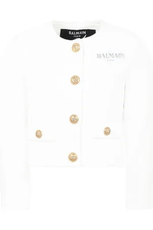 Balmain Chamarra con logo bordado