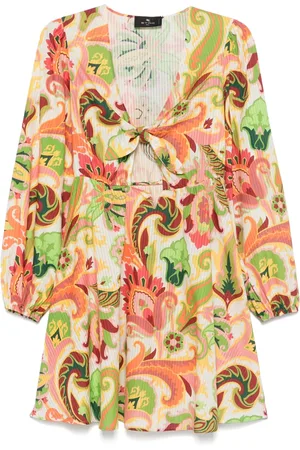 Etro Vestido con estampado de cachemira