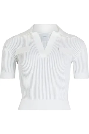 Patou Playera tipo polo tejida de canalé