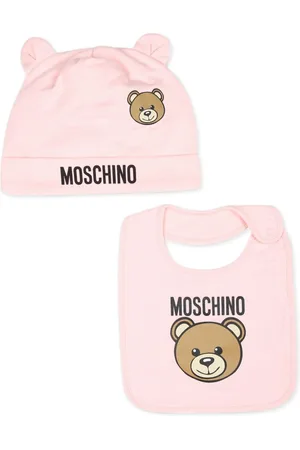 Moschino Set de dos gorros con motivo Teddy Bear