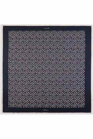 Bally Mascada de seda Microflower