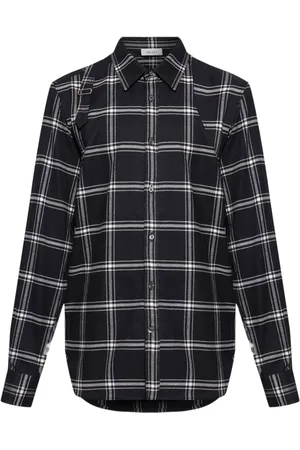 Alexander McQueen Camisa con cuadros estampados