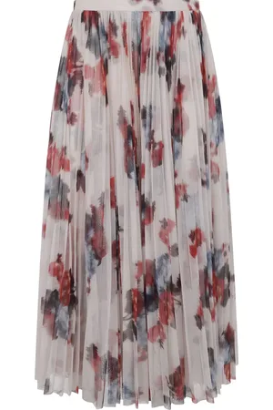 Serafini Falda midi con diseño plisado