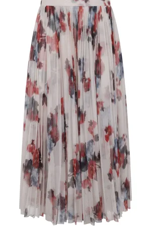 Serafini Falda midi con diseño plisado